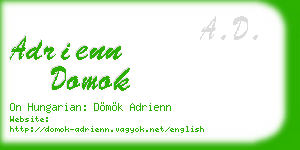 adrienn domok business card